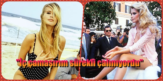 Güzelliğiyle Bir Döneme Damga Vuran Claudia Schiffer İç Çamaşırını Koruyan Bir Güvenlikçi Olduğunu Açıkladı!