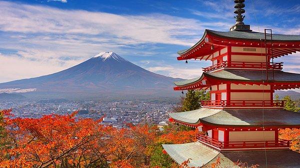 9. Fuji Dağı kutsal kabul edilen 3 dağdan birisi!