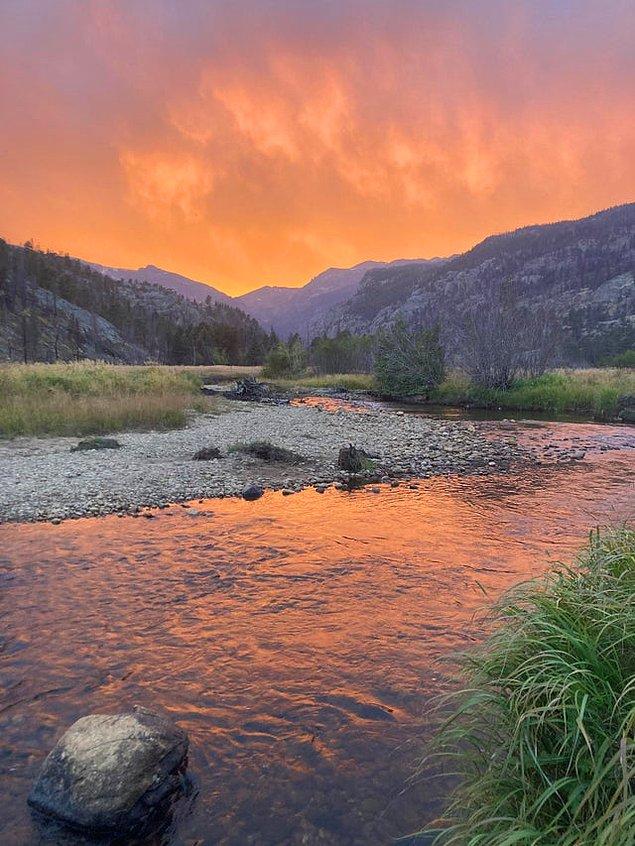 14. "Görebileceğim en harika gün batımı."  Rocky Mountain National Park: