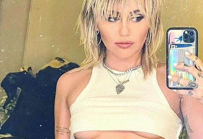 Miley Cyrus'dan Olay Yaratan Paylaşım! Çıplak Kıyafet Odası Pozları...