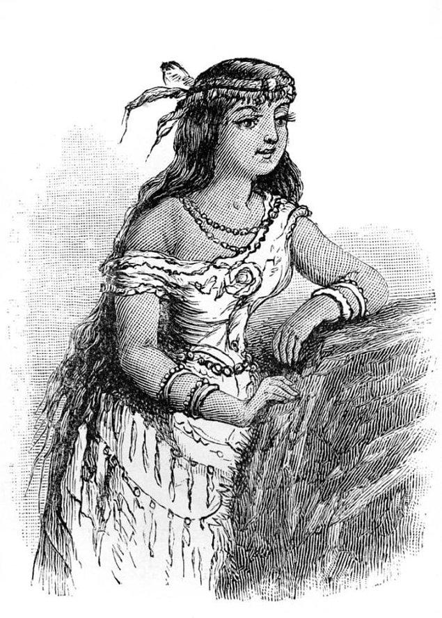 1596 civarında doğan Pocahontas, günümüz Virginia'sındaki Powhatan kabile ulusunun lideri Şef Powhatan'ın en sevdiği kızıydı.