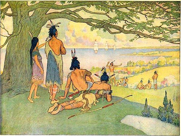 John Smith'in anlatısında Powhatan kabilesi onu yakaladı ve öldürmekle tehdit etti. Ama sonra, şefin cesur kızı son anda hayatını kurtarmak için müdahale etti.