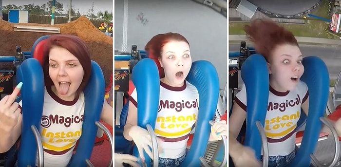 Lunaparkta Slingshot'a Binen Kadının Bayılıp Ayıldığı Korku Dolu Anları