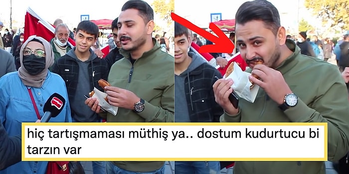 Kudurtma Makinesi Ayağınıza Geldi! Sokak Röportajındaki Sakin Tavırlarıyla Kendisine Hayran Bırakan Adam