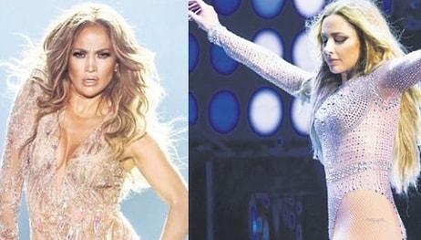 Dünyaca Ünlü Şarkıcı Jennifer Lopez, Hadise'yi Taklit Etti