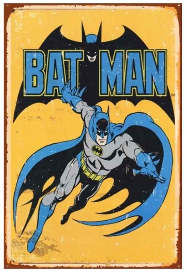 Batman vintage ahşap poster
