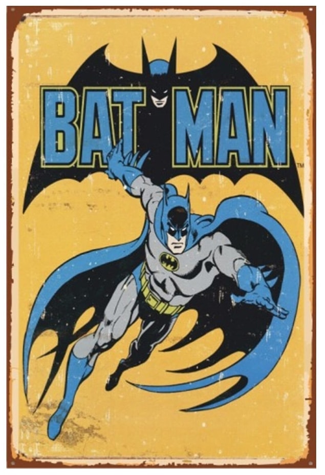 Batman vintage ahşap poster