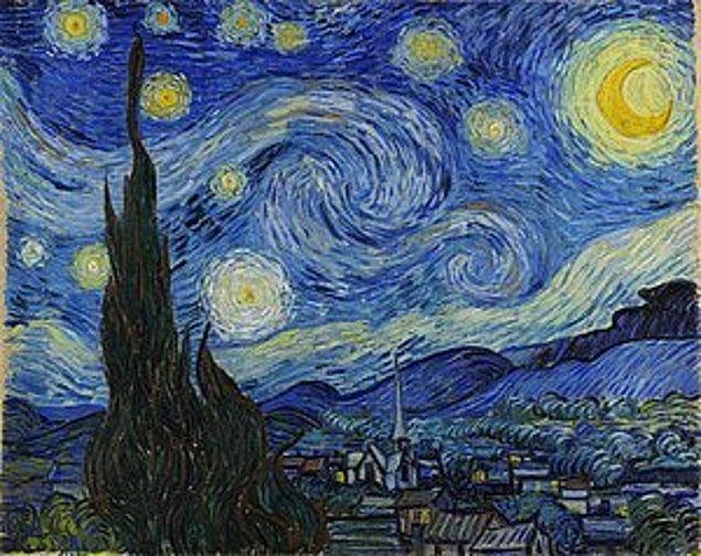 4. Vincent Van Gogh meşhur tablosu Yıldızlı Gece'yi Saint-Rémy-de-Provence'te bir akıl hastanesinde kalırken çizmiştir.