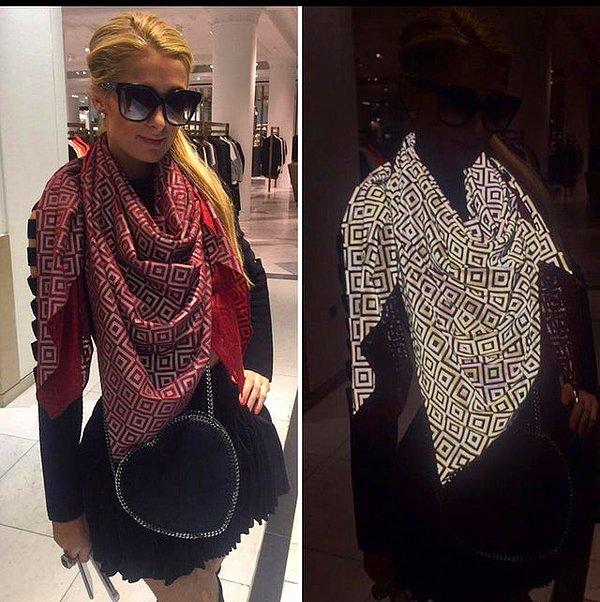 14. Paris Hilton bir dönemler kendisini sürekli izinsiz çeken paparazilere karşı flashta fotoğrafı bozan bir eşarp takmaktaydı.