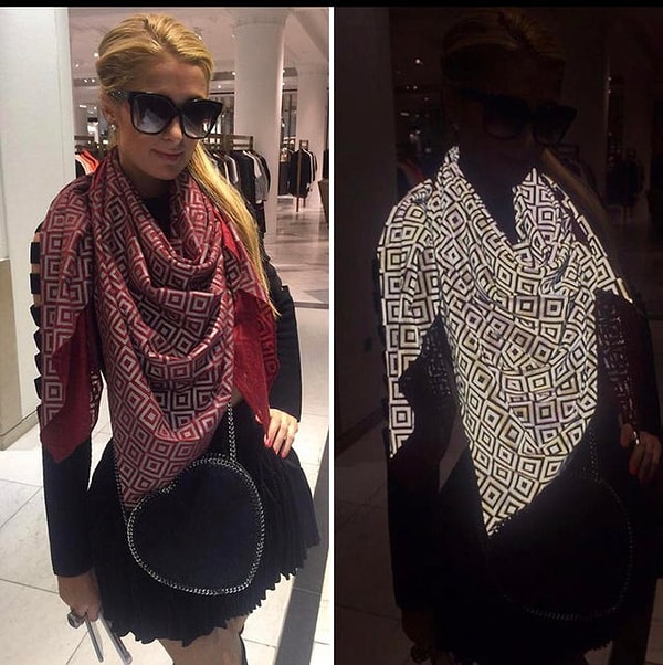 14. Paris Hilton bir dönemler kendisini sürekli izinsiz çeken paparazilere karşı flashta fotoğrafı bozan bir eşarp takmaktaydı.