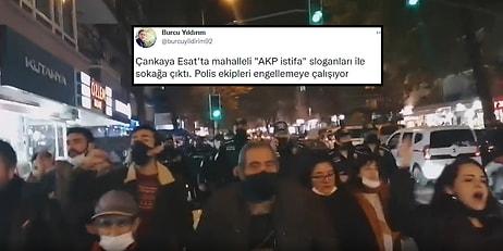 Ankara'da Vatandaşlar 'AKP İstifa' Sloganlarıyla Sokağa Döküldü
