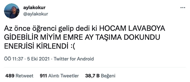 7. Yeni neslin tuvalete gitme bahaneleri de değişti tabii.