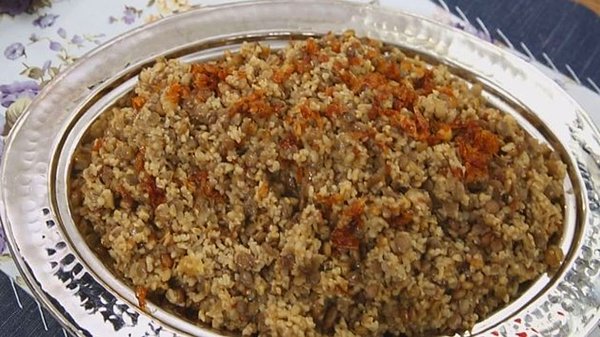 Yeşil Mercimekli Bulgur Pilavı Yapımı