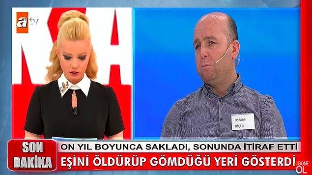 Tüm bu çelişkili ifadelerin ve ortaya çıkan detayların ardından da gözaltına alınmıştı ve emniyette 10 yıl önce başka bir erkeğe kaçtığını söylediği eşi Güldane'yi sonunda öldürdüğünü itiraf etmişti.