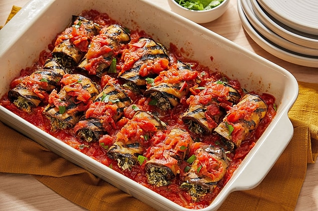 3. Etli patlıcan sarma kebabını her gün yapmak isteyeceksiniz!