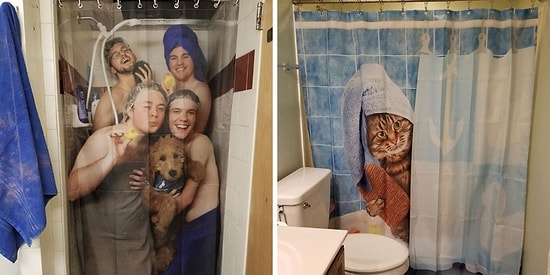 15 раз, когда необычные занавески для душа сделали ванные еще лучше