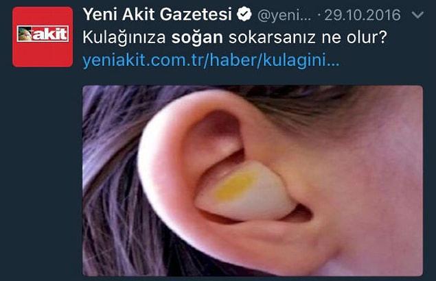 Yeni Akit denilince aklınıza ne geliyor? Tamam çok fazla şey geliyor, biliyoruz. Biz önce soğan lobisinden bir başlayalım, sonra zaten konu çok acayip bir yere çıkacak.