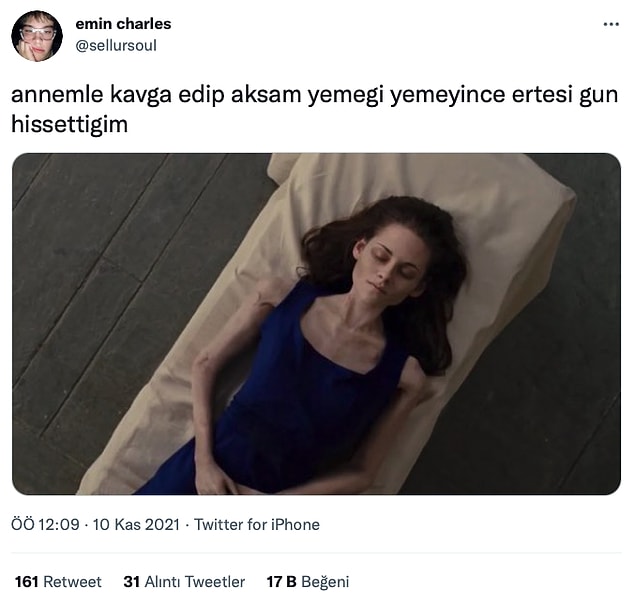 13. Açlıktan ölsek haberiniz yok!!! :)