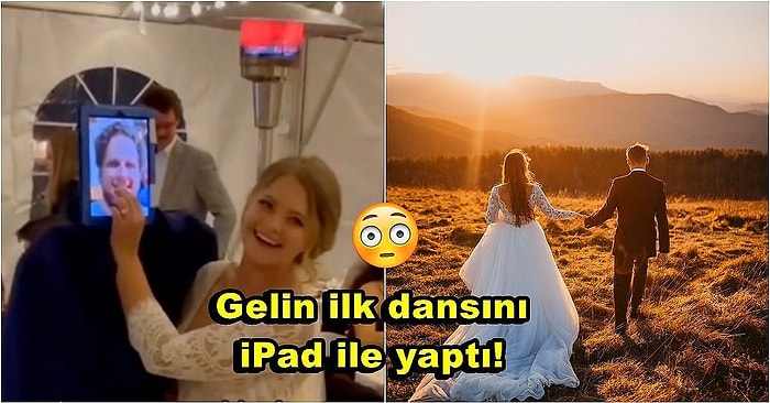 Yeni Nesil Düğün: Gıda Zehirlenmesi Yaşadığı İçin Kendi Düğününe Gelemeyen ve iPad ile Katılan Damat