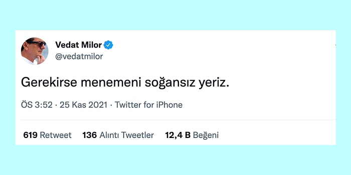 Flörtüne 100 Koli Nutella Gönderen Adamdan Vedat Milor'un Soğan Çıkışına Son 24 Saatin Viral Tweetleri