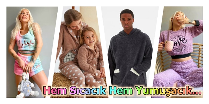 Yumuşacık ve Sıcacık! Üzerinizden Çıkarmak İstemeyeceğiniz Tatlılıkta 21 Peluş Pijama Takımı