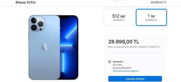 iPhone'larda %20 ile %30 aralığında fiyat artışı yapan Apple'ın 26 Kasım itibariyle düzenlenen fiyatları şu şekilde: