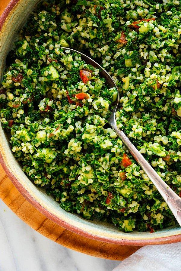 8. Tabbule salatası Levanten mutfağına ait bir lezzettir!