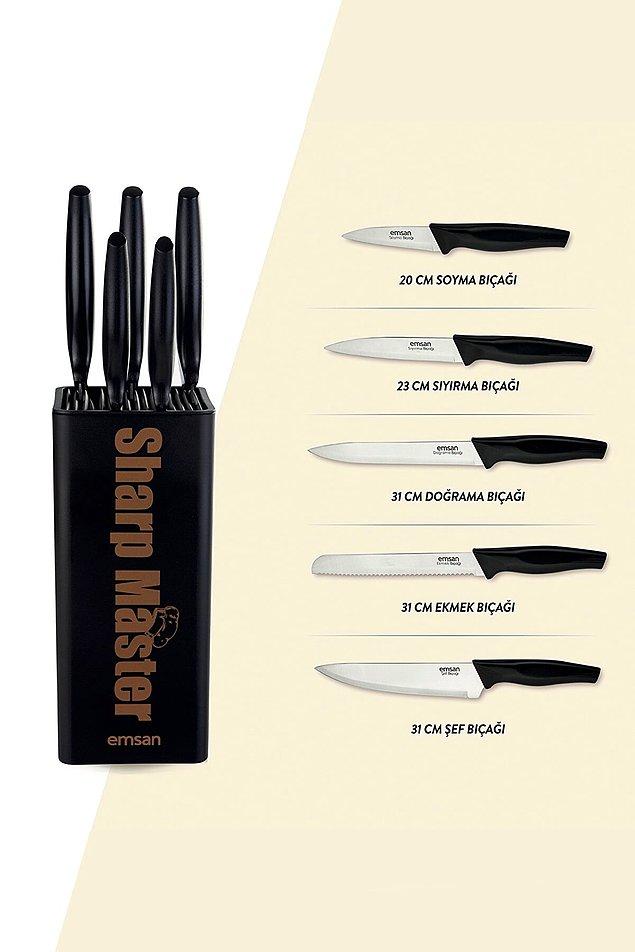 4. Emsan sharp master bıçak seti uygun fiyat arayanlar için.