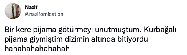 Ben de dizlerime kadar inen sweatshirtünü giymek zorunda kalmıştım.