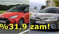Araç Fiyatları da Kur Artışından Nasibini Aldı! Toyota, Araçlarına %30 Üzerinde Zam Yaptı