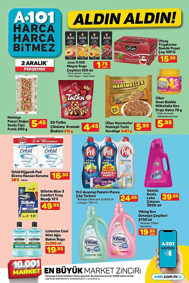 Orkid Hijyenik Pek Ekstra Hassas Koruma 16,50 TL.