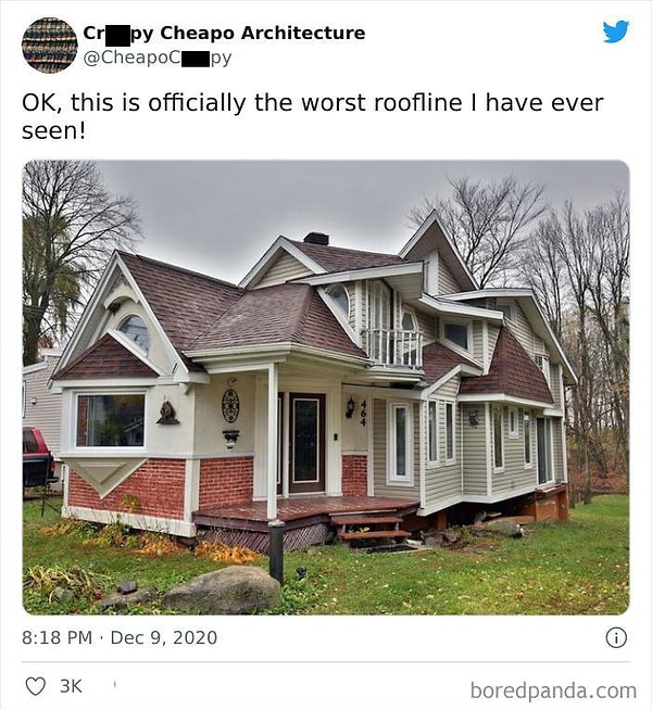 5. Что творится с крышей этого дома?!