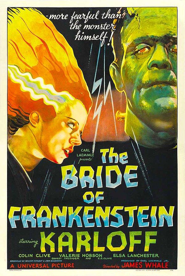 9. Mary Shelley'in Frankenstein romanının ikinci cildinden, James Whale tarafından uyarlanan The Bride of Frankenstein filminin afişi 334.600$'lık satış fiyatı ile ilk filmi pek de aratmıyor!