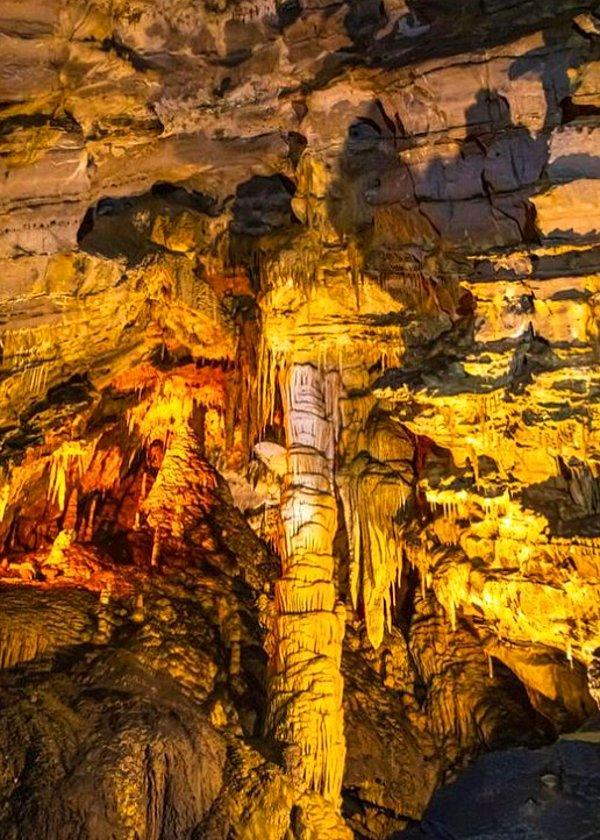 46. 3350 metre uzunluğundaki Gökgöl Mağarası...