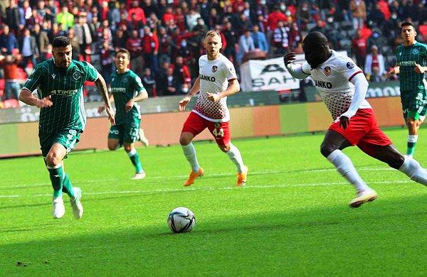 Süper Lig'de 14. hafta maçında Gaziantep FK ile Konyaspor karşı karşıya geldi.