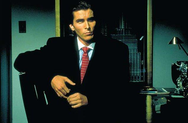 38. 'American Psycho' filminde Patrick Bateman karakterini canlandıran Christian Bale
