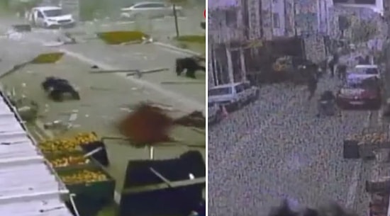 Esenyurt'ta Lodos Sırasında Yaşanan Can Pazarı Güvenlik Kameralarına Yansıdı