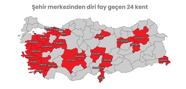 Ciddi Deprem Riski Taşıyan 24 İl Açıklandı!