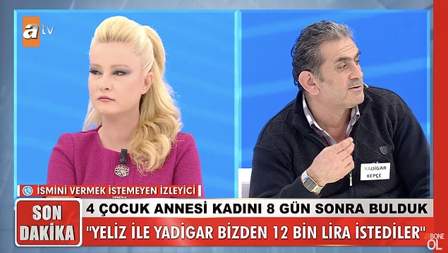 Telefonla bağlanan bir kadın da Yadigar'ın "Hocayım" diyerek insanları kandırdığını ve sevgilisiyle barıştırmak için Yadigar ve Yeliz'in kendisinden 12 bin TL istediğini iddia etti.