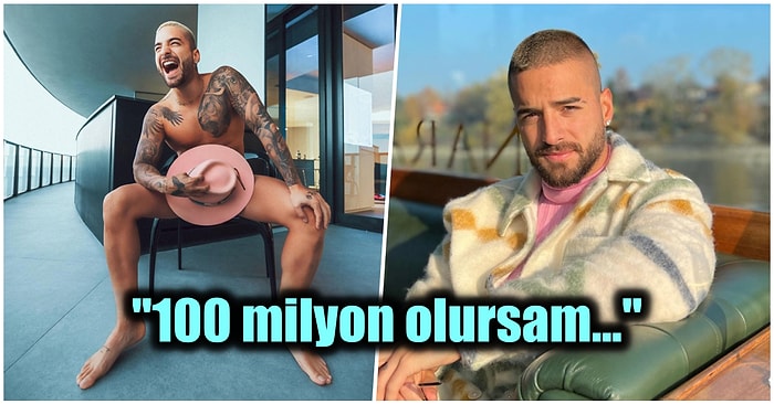 Kavruk Teniyle Herkesi Büyüleyen Şarkıcı Maluma Paylaştığı Çıplak Fotoğrafı ile Ortalığı Kasıp Kavurdu!