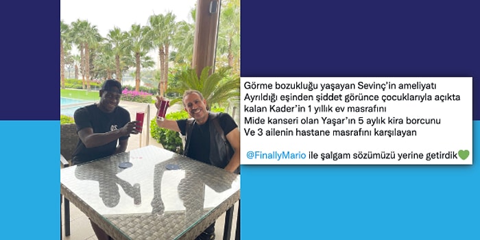 İyi ki Varsınız! Adana Demirsporlu Mario Balotelli, Haluk Levent Aracılığıyla 6 Aileye Yardım Etmiş