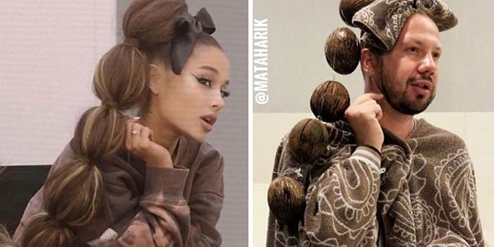 Парень из Росии решил повторить образы знаменитостей с помощью всего, что попадет под руку