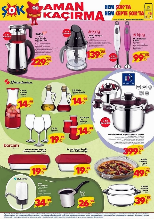1-7 Aralık ŞOK Market Aktüel Kataloğu