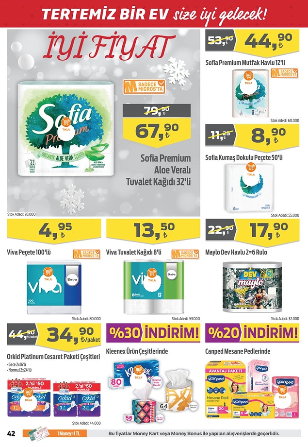 Orkid Platinium Cesaret Paketi çeşitleri 34,90 TL.
