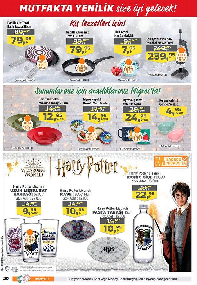Harry Potter temalı lisanslı ürünler;
