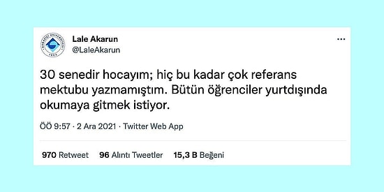 Sürekli Yurt Dışı İçin Referans Mektubu İstenen Akademisyenin Haklı ve Üzücü İsyanı