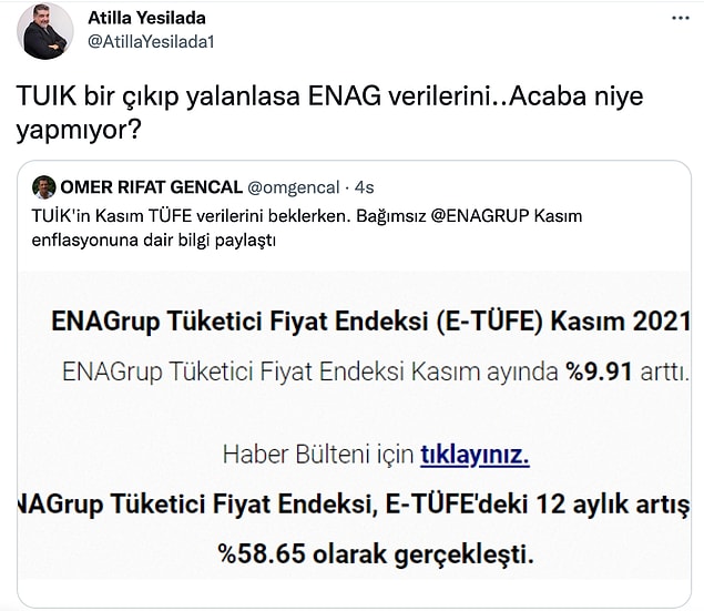 Bir yalanlama da gelmiş değil.