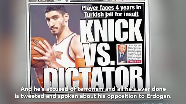 “Kanter, Batı hükümetinin desteklediği insan hakları STK'larının saygın üyelerindendir ve İnsan Hakları Vakfı'nda birkaç kez de konuşma yapmıştır."