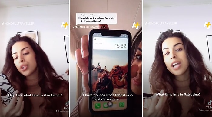 Siri'nin İsrail'deki Saati Söylerken Filistin'deki Saati Söylemediği İddiası