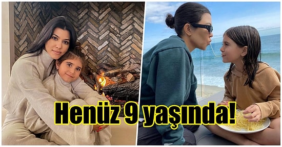 Kızı Penelope'nin Takma Tırnak Takmasına İzin Veren Kourtney Kardashian Gündeme Oturdu!